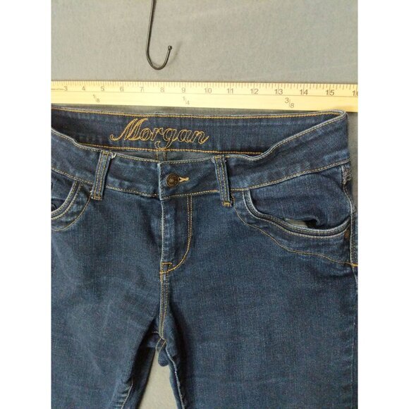 DELIA'S DOLLS KILL Morgan‎ Jeans SZ 14 Straight Leg Blue Dark Wash Casual - Picture 8 of 13
